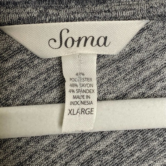 Soma Asymmetrical Grey Long Sleeve Tunic Dress XL - Picture 6 of 7